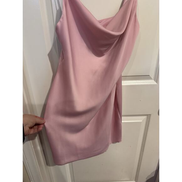 Urban Outfitters UO Mallory PINK Cowl Neck Slip Dress Adjustable Straps Size M - Picture 5 of 9